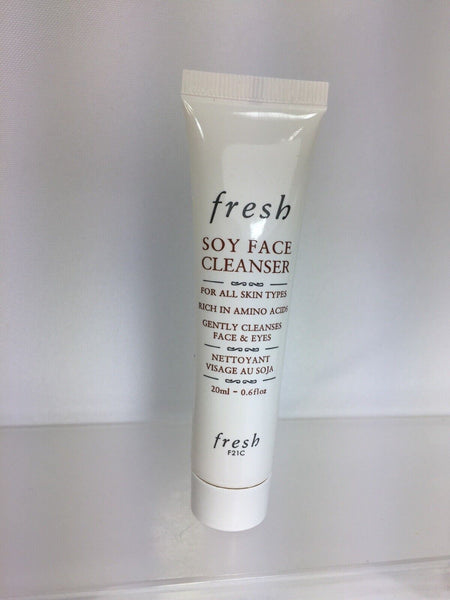 Fresh Soy Face Cleanser Hydrate Tone Deluxe Travel Size .6oz