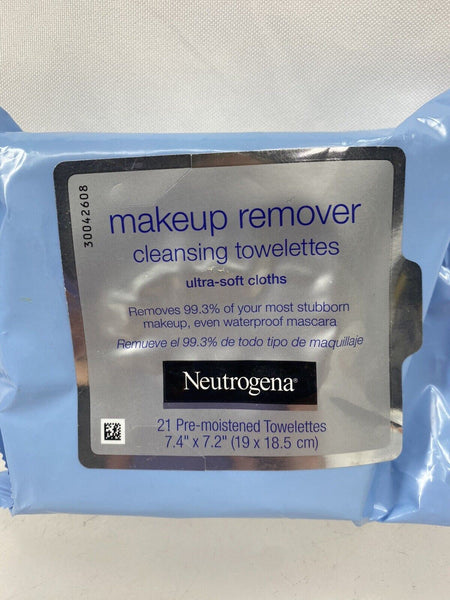NEUTROGENA Makeup Remover Ultra Soft Facial Cleansing Towelettes Wipes  21 ct