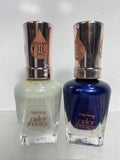 (2) Sally Hansen 112/430 Namas-Grey Soothing Sapphire Color Therapy Nail Polish