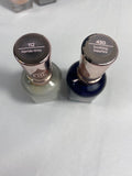 (2) Sally Hansen 112/430 Namas-Grey Soothing Sapphire Color Therapy Nail Polish