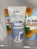 (4) St. Ives Acne Control Apricot Scrub Oil Free 6oz