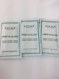 (3) NuFace Prep N Glow Cleanse Exfoliate Hydrate Carol Cole Sample Travel