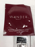 (5) Wander Baggage Claim Gold Eye Mask & Algenist Olay BioDerma Ouai