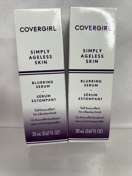 (2) COVERGIRL Simply Ageless Skin Blurring Serum 0.67 fl. oz.