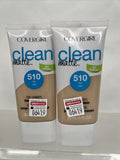 (2) Covergirl 510 Fair Light Clean Matte BB Cream For Oily Skin1oz