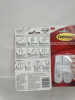 (2) Command Medium Utility Hooks 17001 Reusable Damage Free Hanging White 2pk