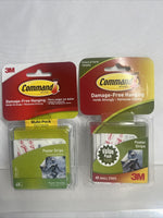 (2)  Command Assorted Poster Hanging Strips Value Pack 48 Each 17024-48ES