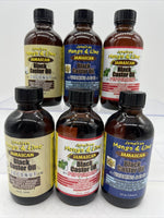 (6) Jamaican Mango & Lime Black Castor Oil Vitamins A D E Peppermint Coconut 4oz