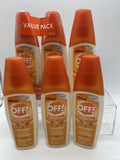 (6) OFF! 6 oz FamilyCare Insect Repellent Unscented Bug spray Aloe-Vera 7%