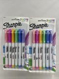 (2) Sharpie S•note 6 Ct Creative Marker Precise Broad Lines Versatile 2-in-1 Tip