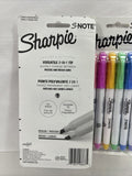 (2) Sharpie S•note 6 Ct Creative Marker Precise Broad Lines Versatile 2-in-1 Tip