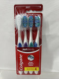 4-Pack Colgate 360 Optic White Whitening Toothbrush Removes Stain, Soft