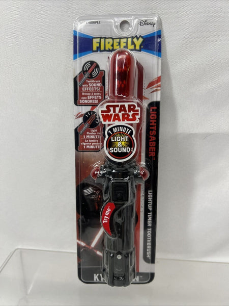 Star Wars Disney Kylo Ren Lightsaber Soft Toothbrush with Light and Sound
