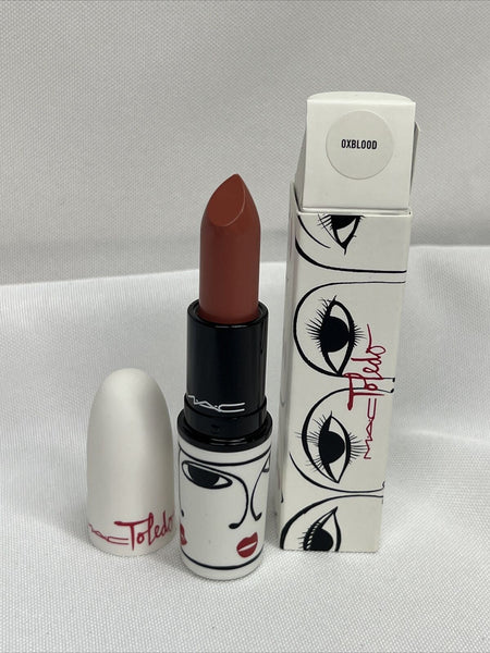 BNIB MAC Oxblood Ruben Toledo  Collection Lipstick True Nude Matte