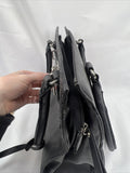 Apt 9 Black￼ Purse Shoulder Bag Strap Zippers Glitter Accent
