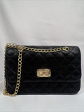Express Black￼ Purse Adjustable  Shoulder Bag Gold Chain