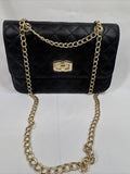Express Black￼ Purse Adjustable  Shoulder Bag Gold Chain
