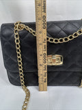Express Black￼ Purse Adjustable  Shoulder Bag Gold Chain