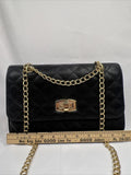 Express Black￼ Purse Adjustable  Shoulder Bag Gold Chain