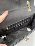 Express Black￼ Purse Adjustable  Shoulder Bag Gold Chain