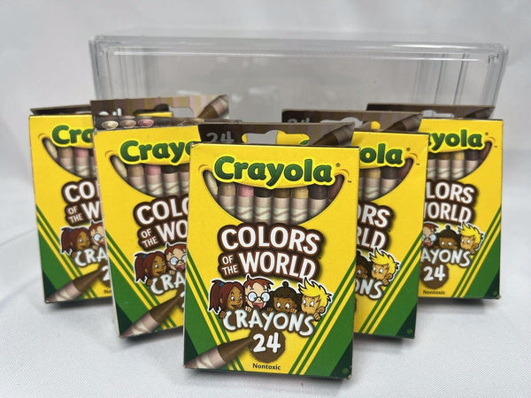 (5) Crayola Colors Of The World Crayon 24 Crayons Each