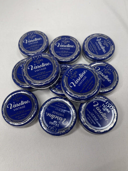 (11) Vaseline Limited Edition Vaseline 150 Year Vintage Lip Balm Tin ~ 0.6oz