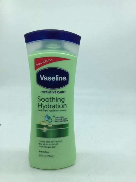 Vaseline Intensive Care Soothing hydration aloe body Lotion 10Oz COMBINESHIP!