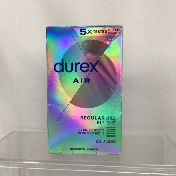 Durex Air Extra Thin Regular Fit Natural Rubber Latex 10 Condoms 2/27