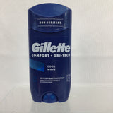 Gillette Comfort + Dri-Tech Antiperspirant Deodorant Cool Wave 3.4 Oz