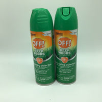 2-PACK OFF Deep Woods Insect Repellent V Spray Long Lasting 25% DEET 6 oz
