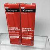(2) Neutrogena Stubborn Blackheads Daily Serum Acne Treatment 1.0oz