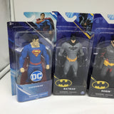 (4) Dc Comic Superhero Batman Superman Robin Cyborg ￼ 6 Inch Action Figure ￼