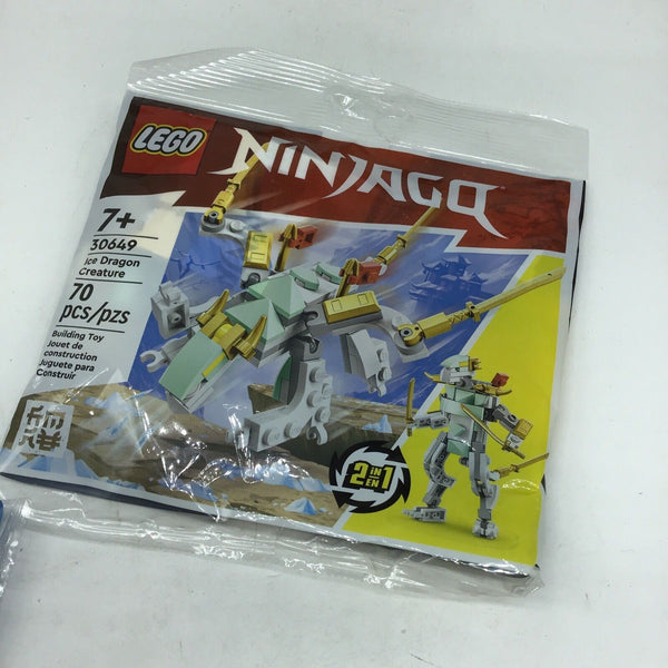 Lego 2023 Ninjago Ice Dragon Creature 30649 Poly Bag Complete Set COMBINE SHIP