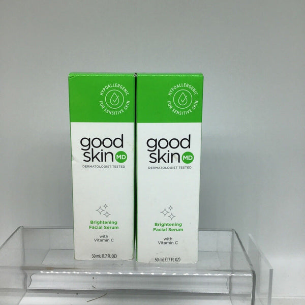 (2) Good Skin Brightening Facial Serum W/ Vitamin B3 1.7 FL oz Hypoallergenic