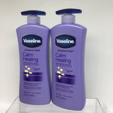 (2) VASELINE INTENSIVE Skin CARE CALM HEALING 20.3 OZ. Pump Bottle