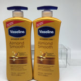 (2) VASELINE INTENSIVE Skin CARE Almond Smooth ￼ 20.3 OZ. Pump Bottle
