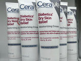 (5) CeraVe Moisturizing Cream for Diabetics’ Dry Skin Relief 8oz