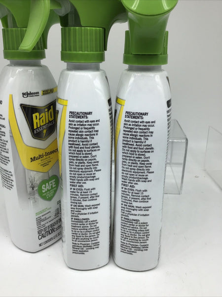 3) Raid Essentials Multi-Insect Killer 29 Safe for Children Pets 12 o – Face Plant