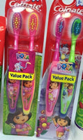 New Colgate Kid Toothbrush & Dora the Explorer Extra Soft &Soft 2ea