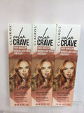 (3) Shimmering Copper Clairol Color Crave Temporary Hair Color Makeup Highlight