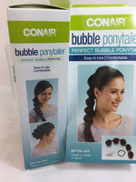 (2) Conair Bubble Ponytailer Tool Kit 8ct Adjustable Length
