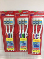 (3) Colgate Extra Clean Full Head Toothbrush 341 M Medium - 3ct 9 Total