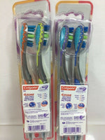 (2) Colgate 267 Soft 360 Total 4 Zone Bacteria Toothbrush, Soft 2 Count