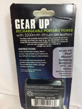 Blue Gear Up 2200 MAH Powerbank Portable Charger iPhone Android Micro USB