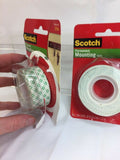 (4) Scotch 3M Heavy Duty Mounting Tape, 1-Inch by 50-Inch -114- Holds 2lbs