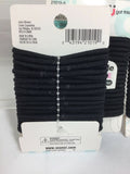 (3) SCUNCI Black No Damage Hair Tie Ponytail Holder Stretchy Shiny 18 pcs 54ttl