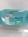 Garnier Clean+ Soothing MakeUp Removing Cleansing Towelettes 25 Moistened Cloth
