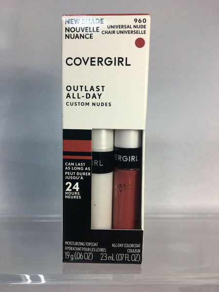 COVERGIRL 960 Universal Nude Outlast AllDay Lipstick Moisturize Topcoat Custom