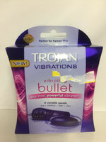 Trojan Vibrations Personal Massager Vibrating Bullet 4 Speed Remote Co Face Plant Trojan Vibrations Personal Massager Vibrating Bullet 4 Speed Remote Co Face Plant