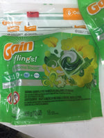 (4) Gain 86750 Original Flings with Oxi Boost & Febreze Freshness 16ct Each 64tl
